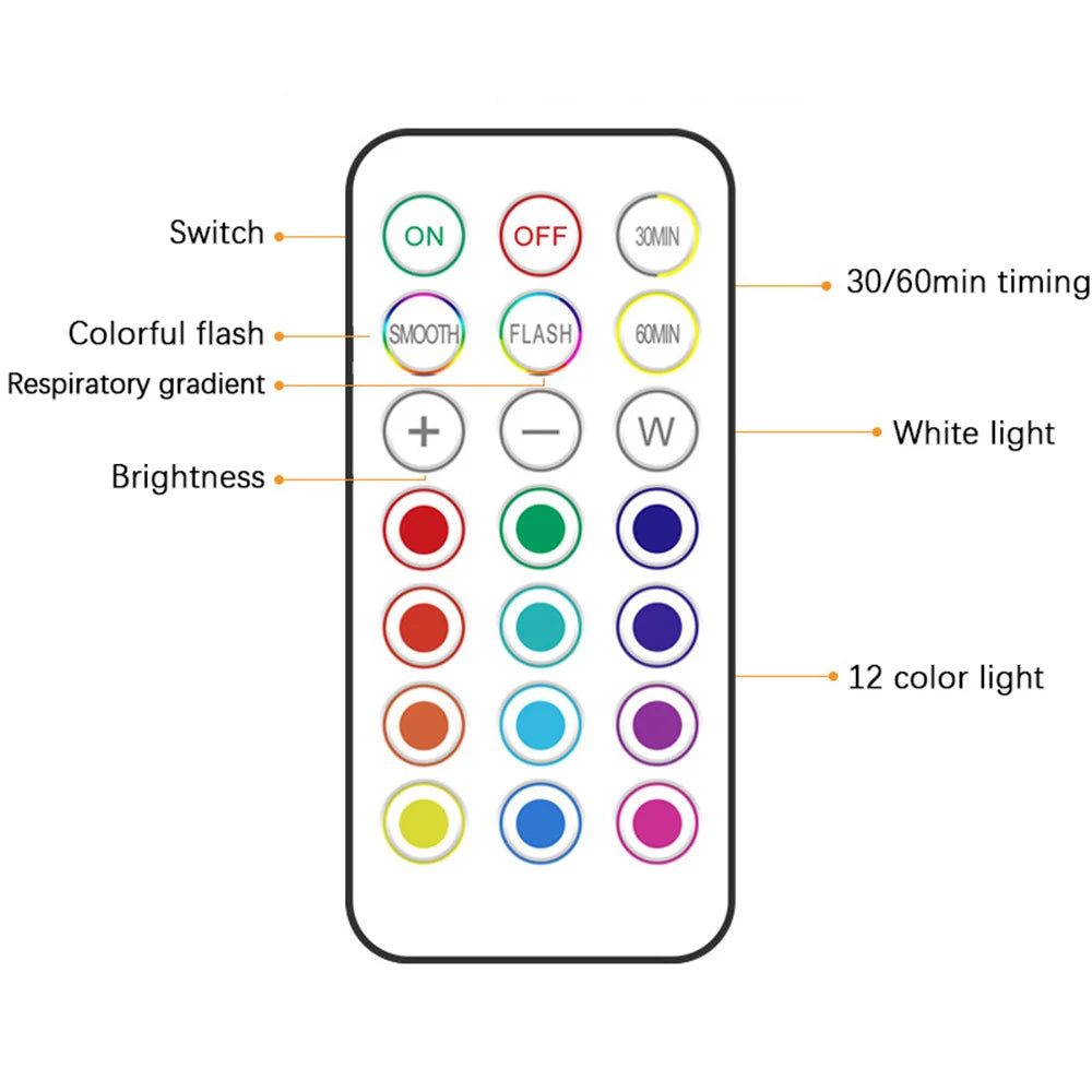 RGB Remote-Control LED Lights (1 to 6 Pack)