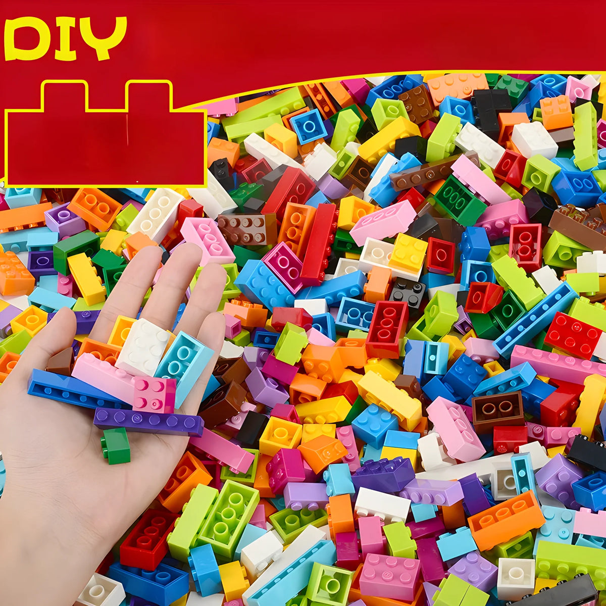 Creative Brick Set (300, 500 or 1000 Pieces)