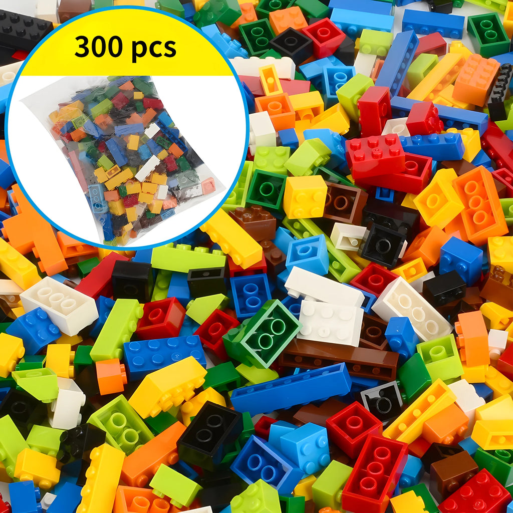 Creative Brick Set (300, 500 or 1000 Pieces)