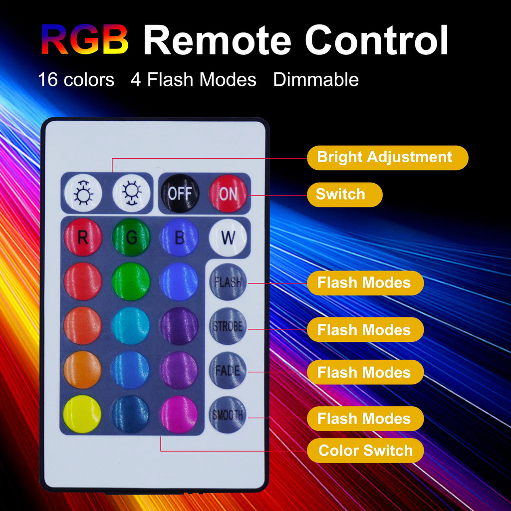 RGB Remote Control LED Wall Light
