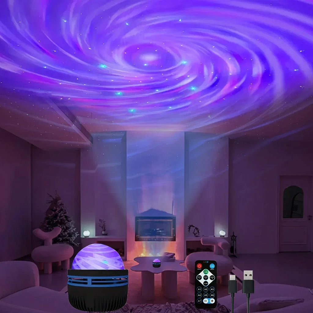 LED Galaxy Projector Light, USB Ambient Lamp