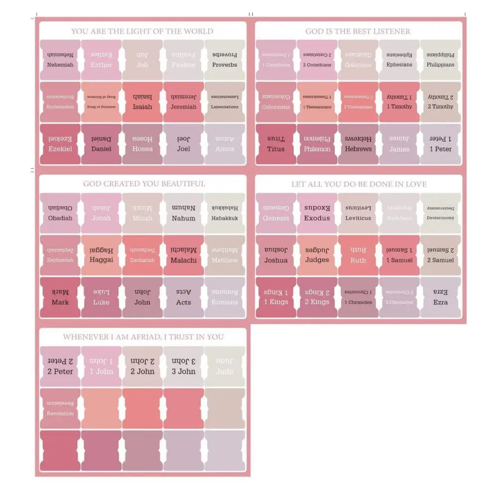 Bible Tabs-75 piece Self Adhesive Index Set