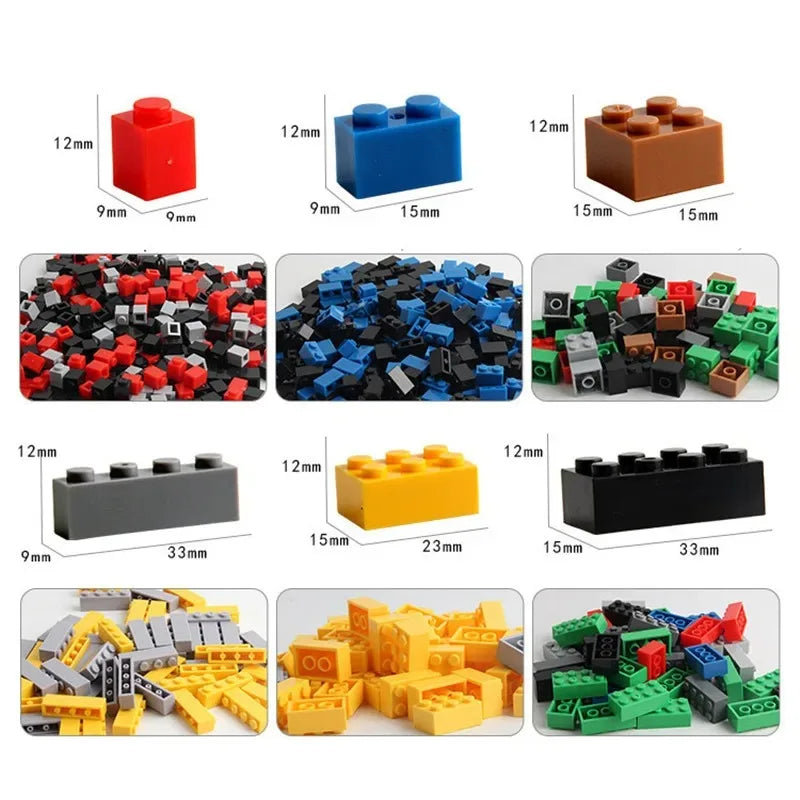 Creative Brick Set (300, 500 or 1000 Pieces)