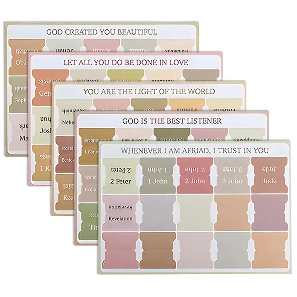 Bible Tabs-75 piece Self Adhesive Index Set
