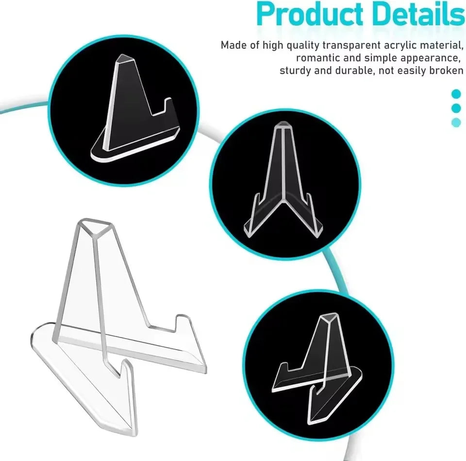 Clear Mini Display Easel Stand (Single or Multi-Pack)