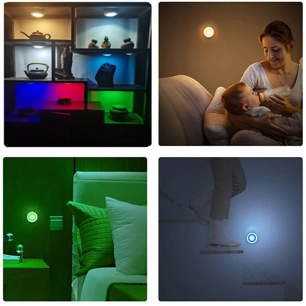 RGB Remote-Control LED Lights (1 to 6 Pack)